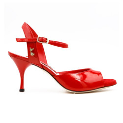 A1 Vernice Rossa heel 7 cm BOOKING SHOES