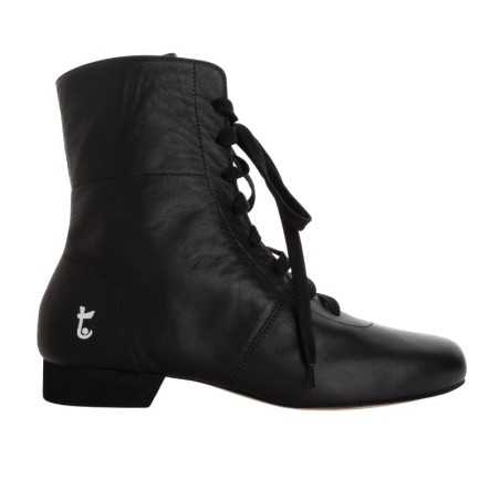 Women's tango shoe in black Nappa leather | Tangolera Shoes